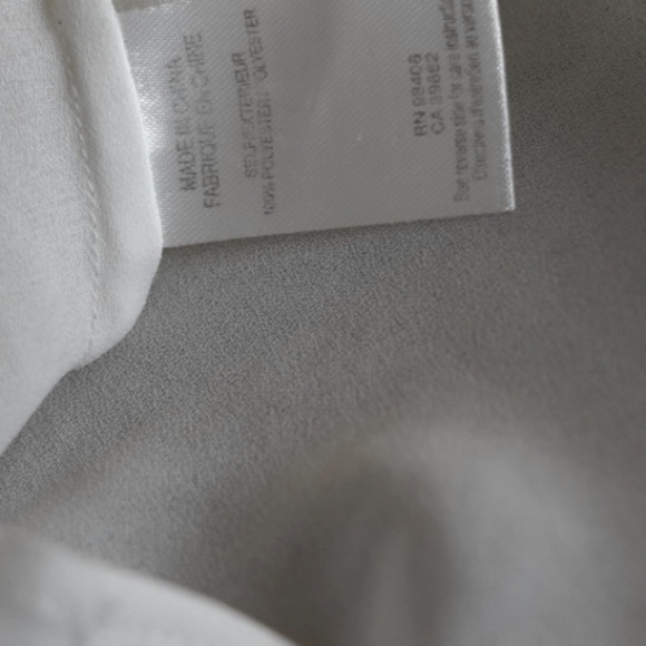 THEORY Sleeveless Button Front Blouse - White - Size Small - Picture 7 of 10